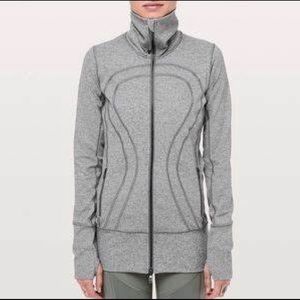 Lululemon In Stride jacket, light grey, size 8